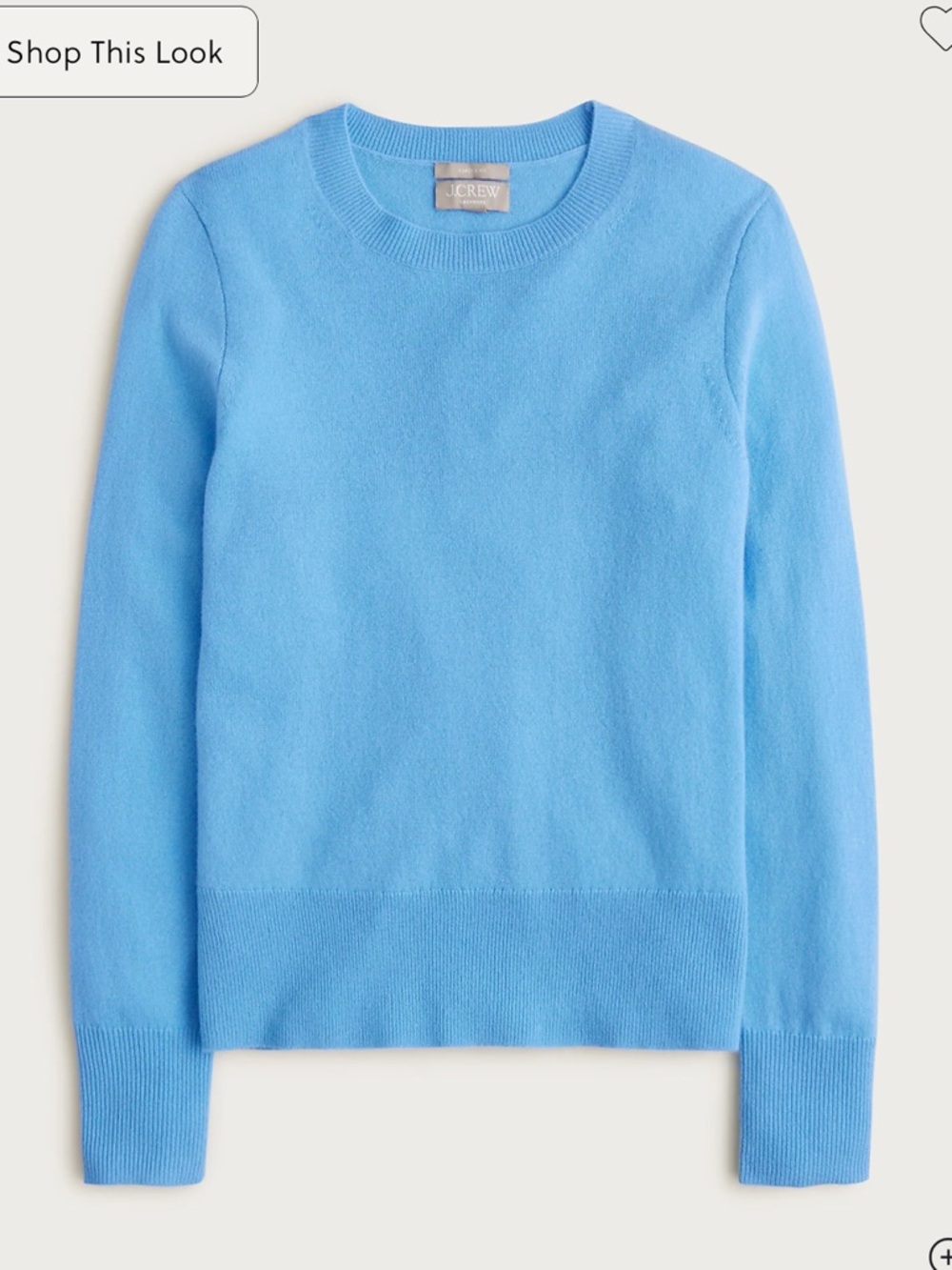 J. Crew Classic Fit Cashmere Crewneck Sweater M